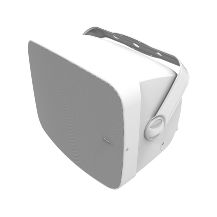Klipsch RSM-800 in alb, imagine principala in trei sferturi, montaj orizontal