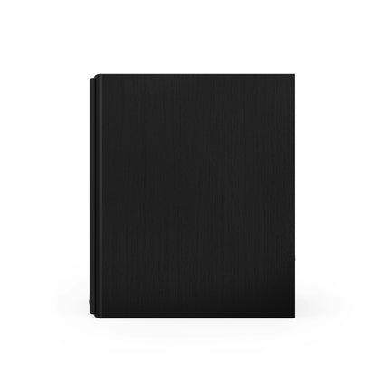 Pereche Klipsch The Nines II in finisaj Ebony, vazute din lateral, cu grile