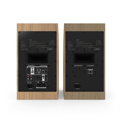 Pereche Klipsch The Nines II in finisaj Oak, panoul posterior