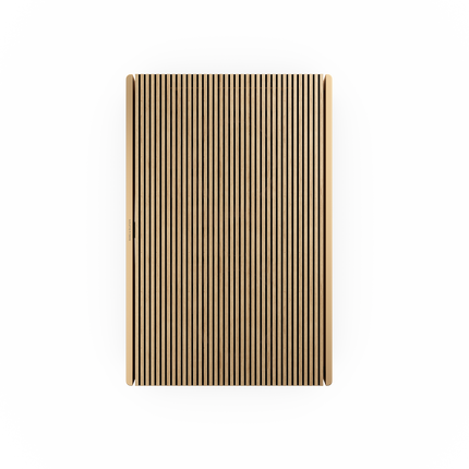 Beosound Level in Gold Tone / Light Oak, montata pe perete