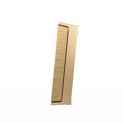 Beosound Level in Gold Tone / Light Oak, vedere laterala