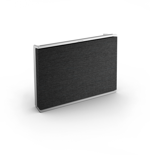 Beosound Level in Natural Aluminium / Dark Grey, fata cu textil antracit