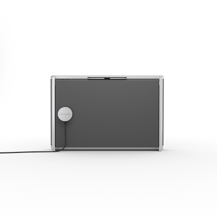 Beosound Level in Natural Aluminium / Dark Grey, spate cu incarcatorul Easy Charge