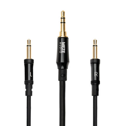 Meze Audio 109 PRO PRIMAL - cablul moale TPE cu jack 3,5 mm si conectori dubli