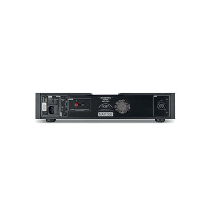 Naim NAP 350, panoul din spate cu intrarea XLR și bornele de boxe