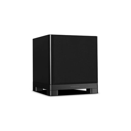 Wharfedale NOVA 8 — finisaj Matte Black, detaliu panou conexiuni