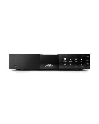 Naim NSS 333, finisaj negru, vedere frontală cu ecranul