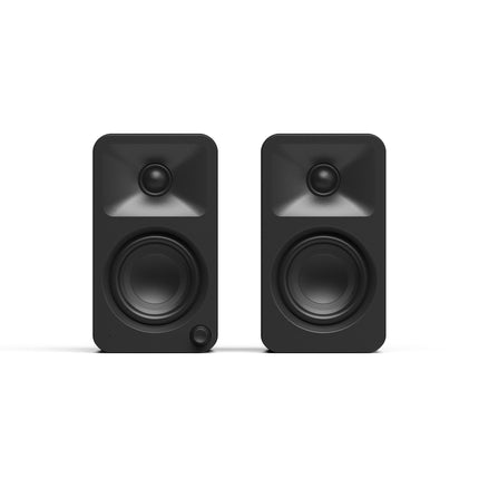 Boxe active Kanto Audio ORA negre, perechea văzută din față