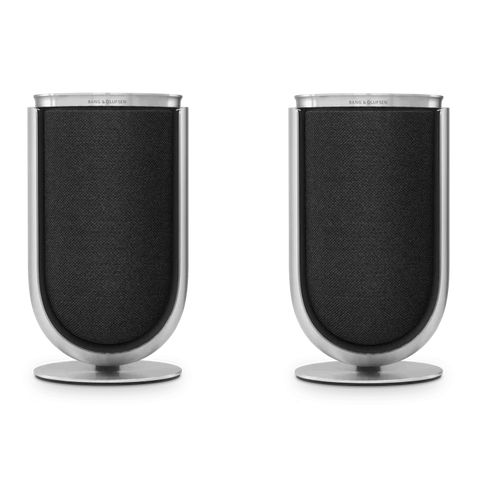 Beolab 8 în Natural Aluminium cu capac textil Grey Melange