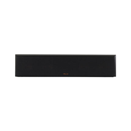 Klipsch RP-404C in finisaj Ebony cu grila magnetica montata, acoperind toata latimea fetei