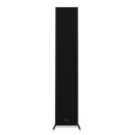 Vedere frontala a boxei Klipsch RP-5000F II in Ebony, cu grila montata