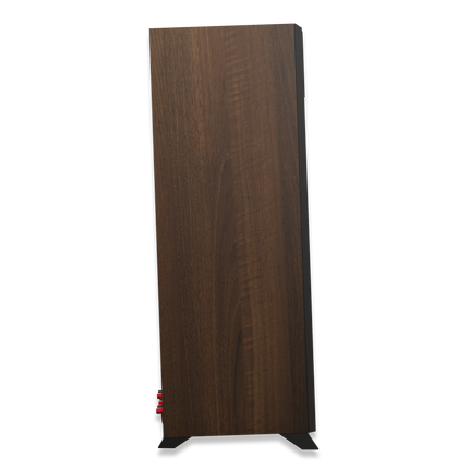 Vedere laterala a boxei Klipsch RP-5000F II in finisaj Walnut