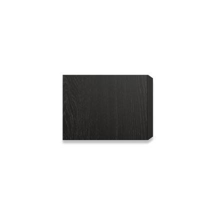 Vedere laterala a Klipsch RP-500C II in Ebony, care arata adancimea incintei
