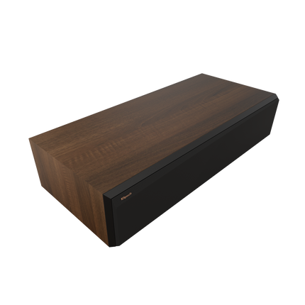 Klipsch RP-504C II in finisaj Walnut, cu grila magnetica montata