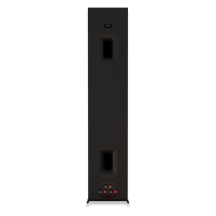 Placa de borne a boxei Klipsch RP-6000F II: borne HEIGHT si MAIN, cu jumperi montati