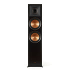 Klipsch RP-8060FA in finisaj Ebony, vedere frontala, cu tweeterul pe horn Tractrix deasupra celor doua woofere Cerametallic de 8 inch