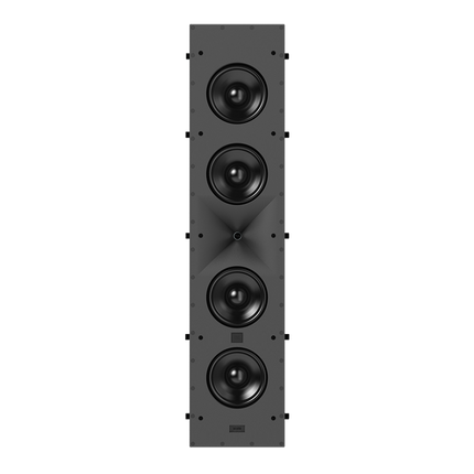 Boxa incastrabila JBL Synthesis SCL-6 vazuta din fata, cu patru woofere si hornul HDI la mijloc