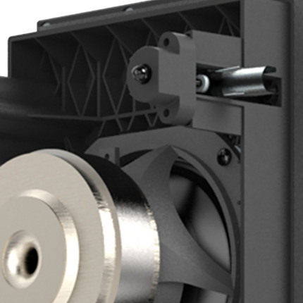 Prim-plan pe mecanismul de prindere Cat Claw al boxei JBL Synthesis SCL-6
