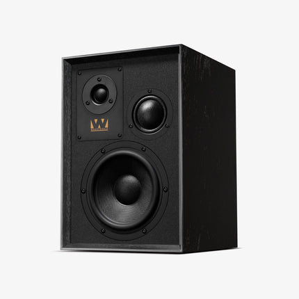 Wharfedale Super Denton — finisaj Black Oak, vedere din față