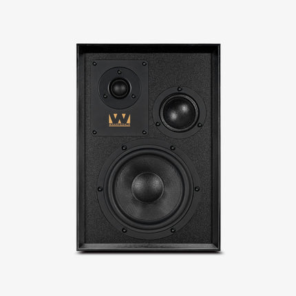 Wharfedale Super Denton — finisaj Black Oak, vedere din unghi
