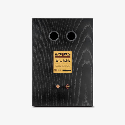 Wharfedale Super Denton — finisaj Black Oak, panou terminale spate