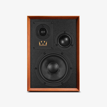 Wharfedale Super Denton — finisaj Mahogany, vedere din unghi