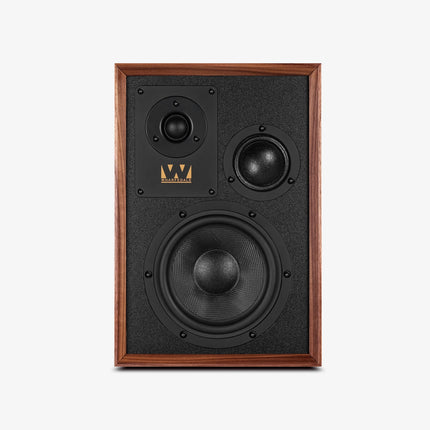 Wharfedale Super Denton — finisaj Walnut, vedere din unghi