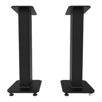 Pereche de stative de podea Kanto Audio SX26 în negru mat, vedere din față