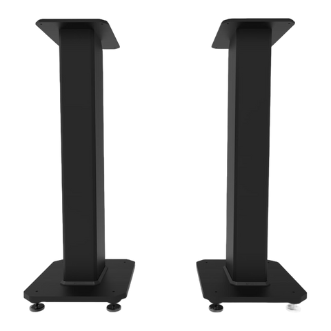 Pereche de stative de podea Kanto Audio SX26 în negru mat, vedere din față