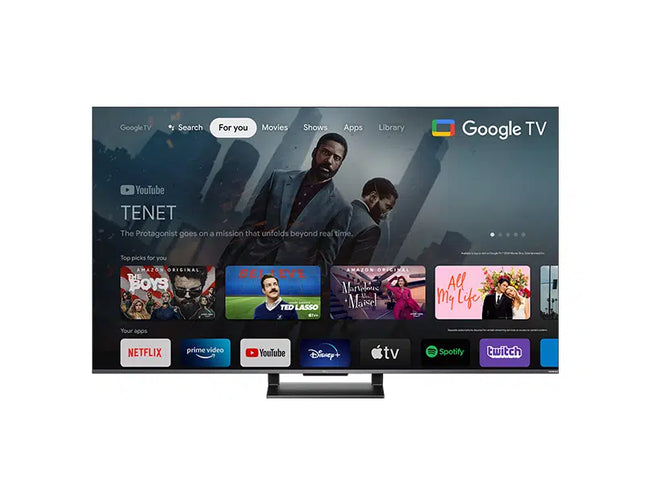 Televizor TCL QLED 65C735, 164 cm, Smart Google TV, 4K Ultra HD, 144hz, Clasa F