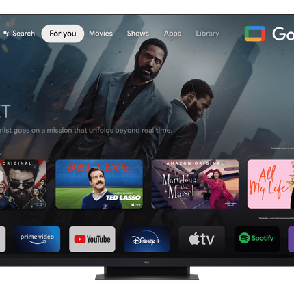 Televizor TCL MiniLed 75C935, 191 cm, Smart Google TV, 4K Ultra HD, 144hz, Clasa G