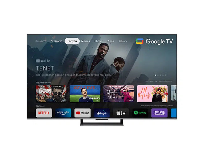 Televizor TCL QLED 75C735, 191 cm, Smart Google TV, 4K Ultra HD, 144hz, Clasa G