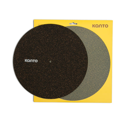 Covoraș Kanto Audio TT-CRM în fața ambalajului său original galben