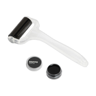 Kit Kanto Audio TT-GKIT: rolă din silicon pentru viniluri și recipient cu gel pentru ac, decupate pe fundal transparent
