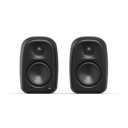 Boxe active Kanto Audio UKI Black, vedere frontală a perechii