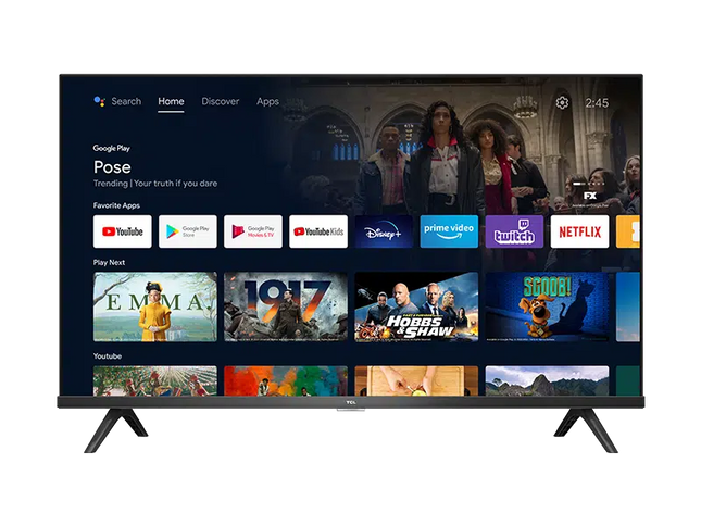 Televizor TCL LED 32S6200, 80 cm, Smart Android TV, HD, Clasa F