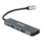 AVAX HB611 CONNECT+ 5in1 HUB Type C-HDMI(4k60Hz), Type C, 2xUSB 3.0, PD 100W HUB resigilat