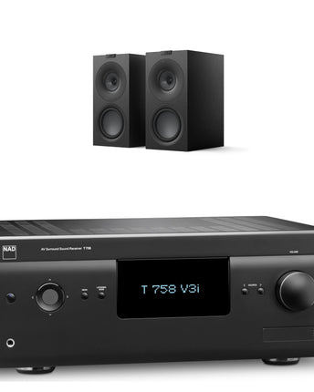 Pachet PROMO NAD T 758 V3i + KEF Q Concerto Meta