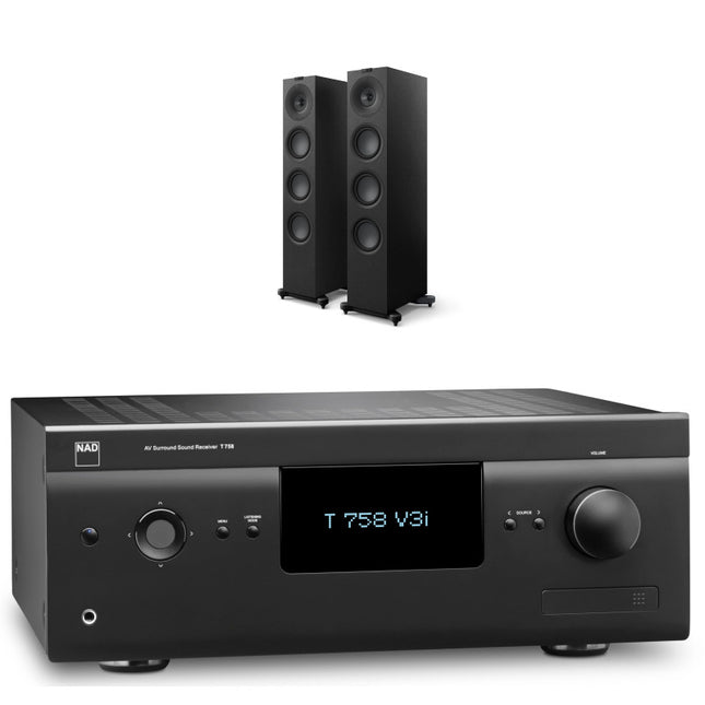Pachet PROMO NAD T 758 V3i + KEF Q11 Meta