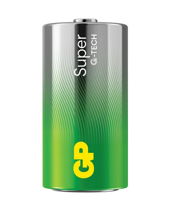 Baterii GP Super Alkaline C (LR14), 1.5V, blister 2pcs