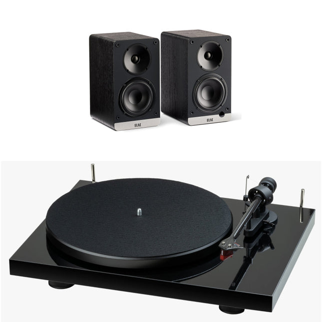 Pachet PROMO ELAC Debut ConneX DCB41 + Pro-Ject Debut E Carbon (2M Red)