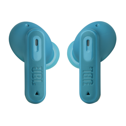 Căști JBL Tune Beam 2 (turcoaz): perechea de căști văzută din față