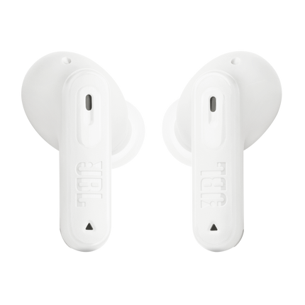 Căști JBL Tune Beam 2 (alb): perechea de căști văzută din față