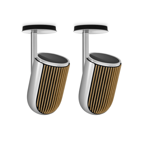 Pereche de Beolab 8 in Natural Oak, montate pe plafon