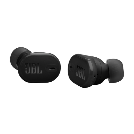 Căști JBL Tune Buds 2 (negru): perechea de căști, vedere în unghi