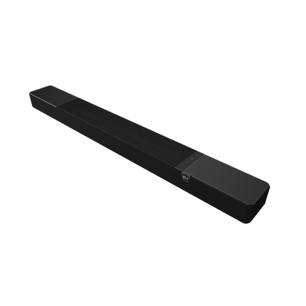 Soundbar Klipsch Flexus Core 200 in finisaj negru, vedere din trei sferturi