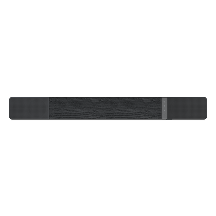 Panoul superior al Klipsch Flexus Core 200 negru, cu comenzile si grilele driverelor de inaltime