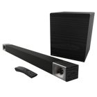 Soundbar Klipsch Cinema 600 negru, cu subwooferul wireless si telecomanda incluse
