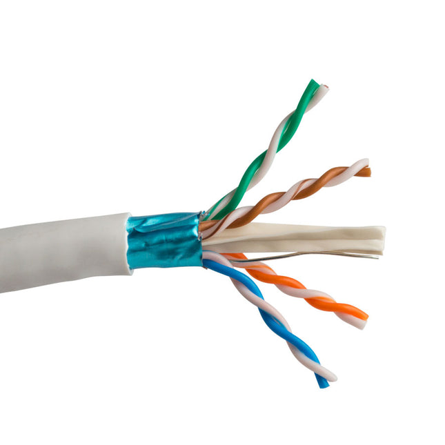 Network Cable SCP CAT6 SHIELDED F/UTP – LSZH, White, bulk