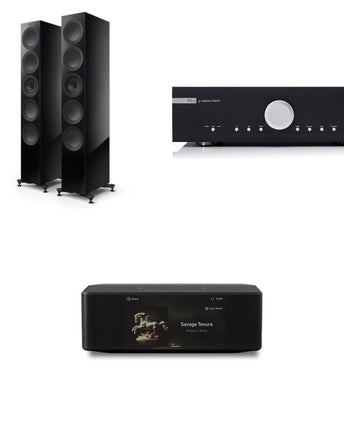 Pachet PROMO KEF R11 META + Musical Fidelity M6si + Bluesound Node ICON